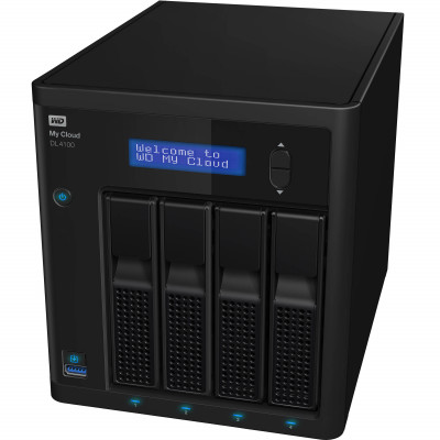 WD My Cloud PR4100 WDBNFA0560KBK - Pro Series - NAS server - 4 bays - 56 TB - HDD 14 TB x 4 - RAID 0, 1, 5, 10, JBOD - RAM 4 GB - Gigabit Ethernet